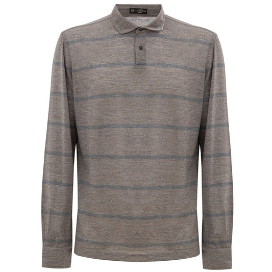 Bicolor Wool Polo Shirt