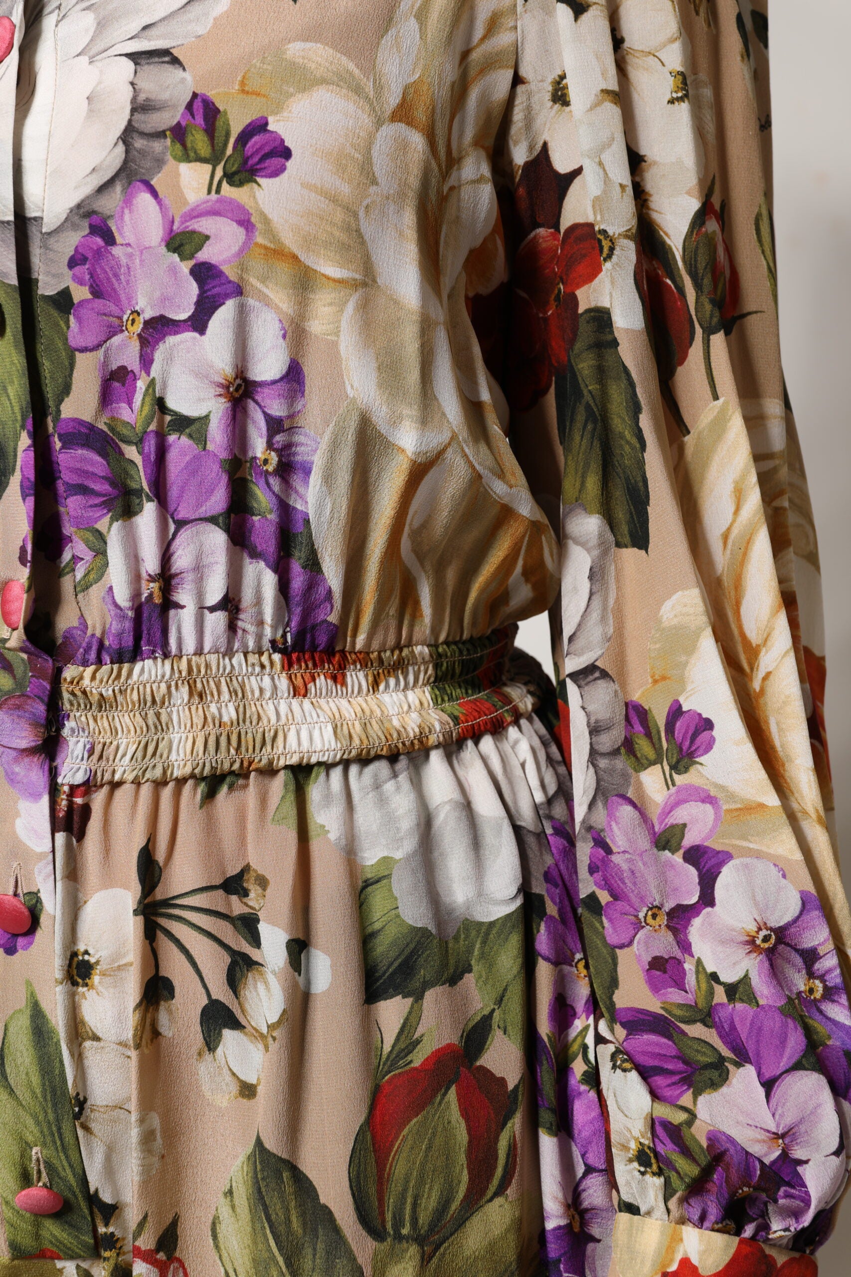 Multicolor Floral Wide Leg Jumpsuit Dress