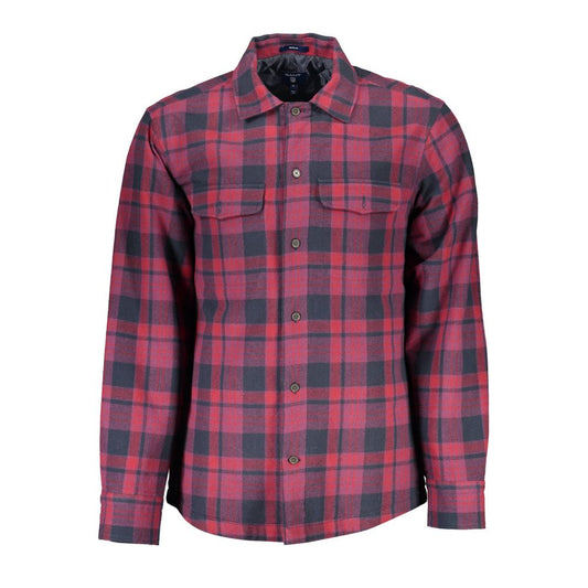 Camisa de algodón morada para hombre