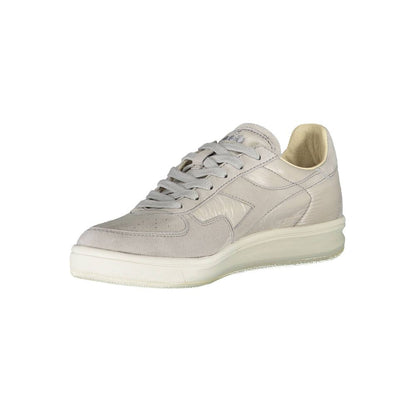 Zapatillas de piel gris para mujer