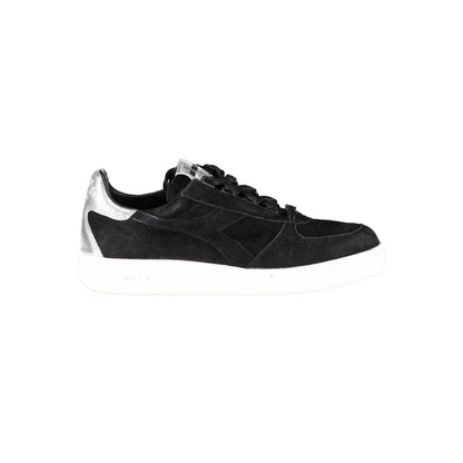 Zapatillas de piel negras para mujer