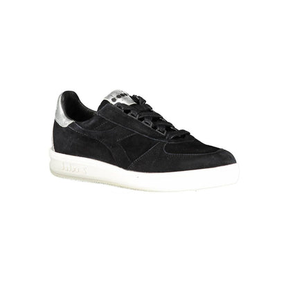 Zapatillas de piel negras para mujer