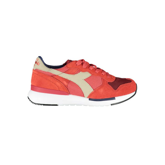 Zapatillas de piel roja para mujer