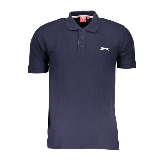Blaues Poloshirt aus Baumwolle