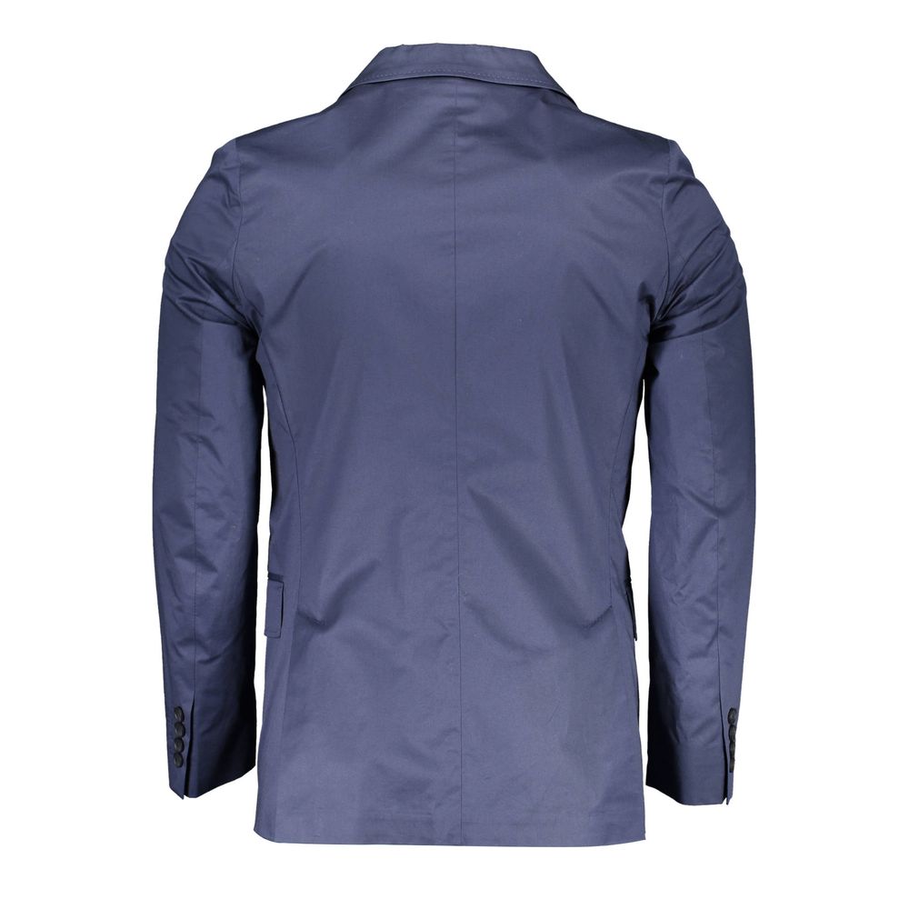 Blaue Baumwolljacke für Herren