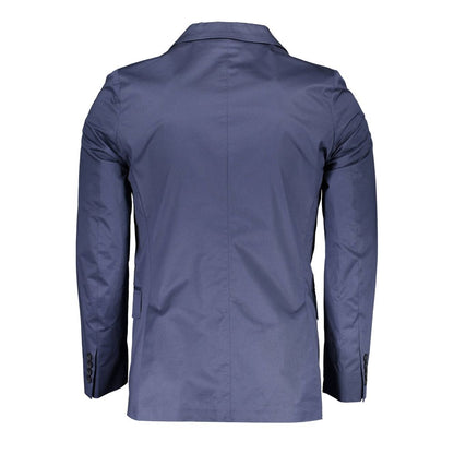 Blaue Baumwolljacke für Herren