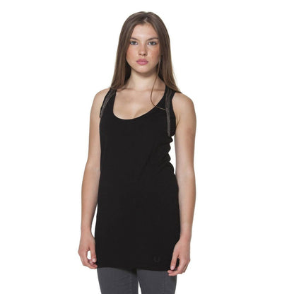 Black Wool Women T-Shirt