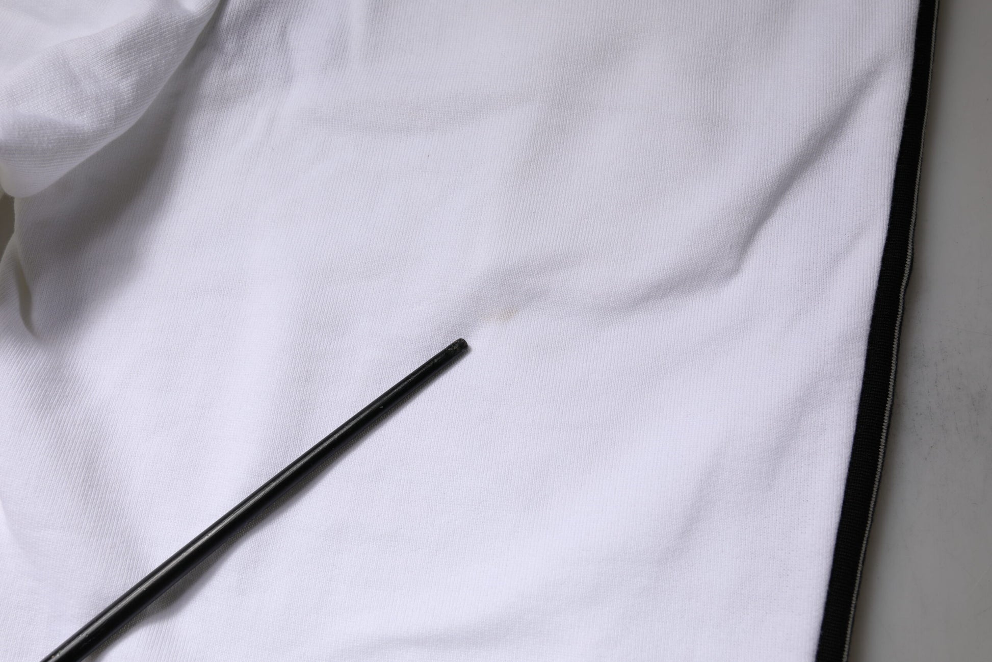 White Cotton Stretch Jogger Sweatpants Pants