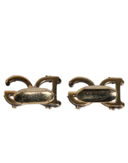 Gold Tone 925 Sterling Silver DG Logo Accessory Cufflink