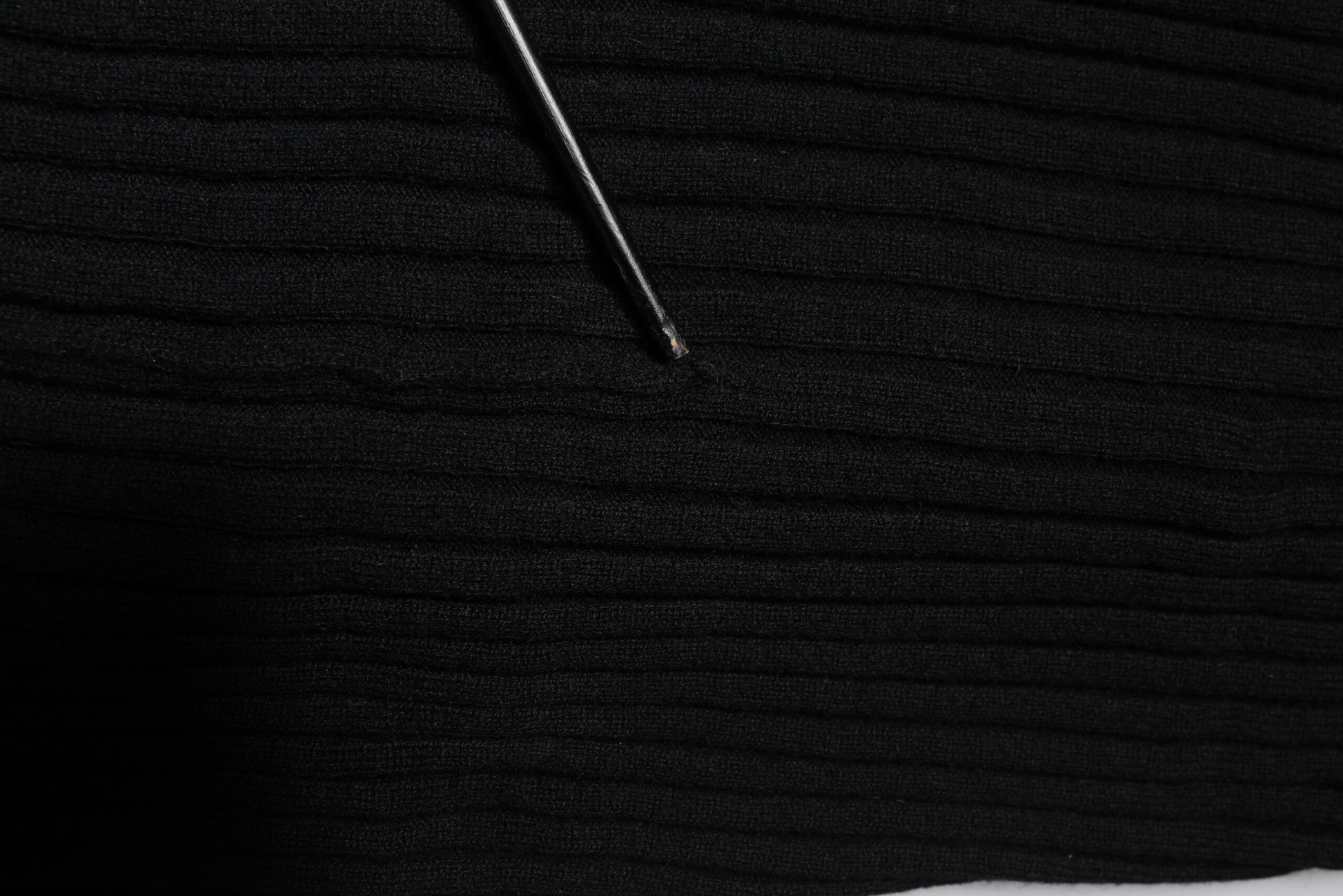 Black Cashmere Knitted Neck Warmer Foulard Scarf