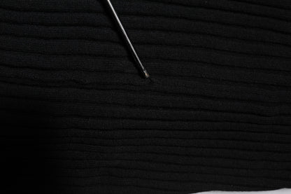 Black Cashmere Knitted Neck Warmer Foulard Scarf