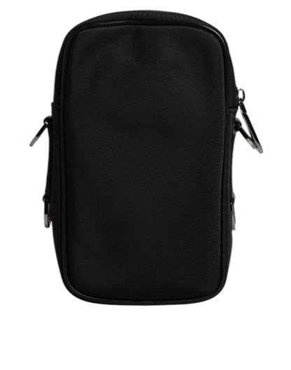 Multicolor Leopard Jacquard Logo Plaque Neck Strap Bag