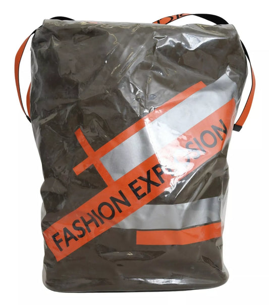 Green Fashion Expression Oversized Plastic Tote Bag