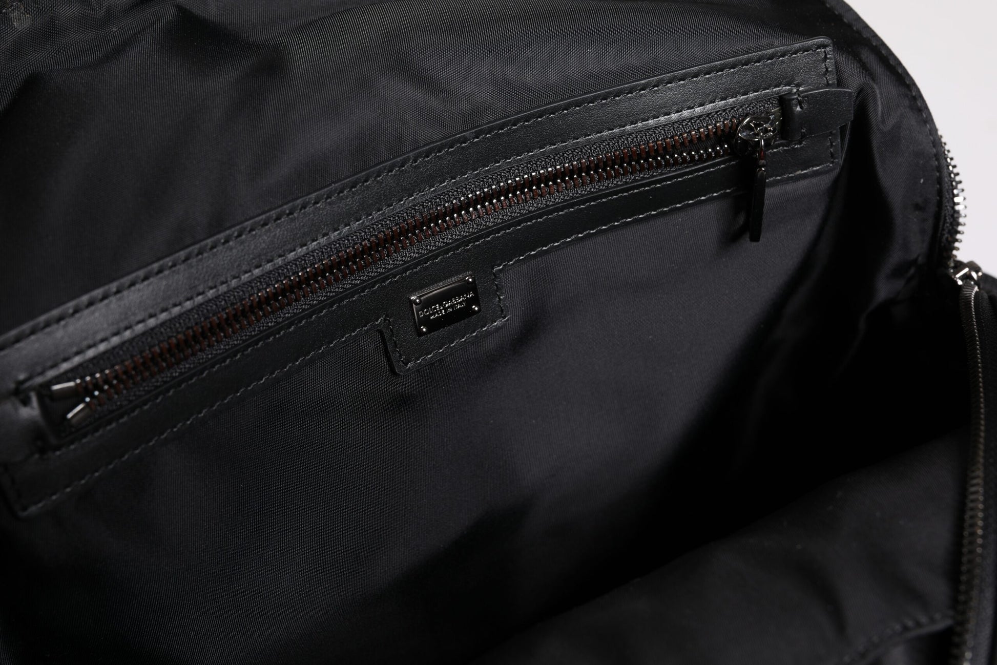 Multicolor Leopard Print DG Logo Plaque Men Backpack Bag