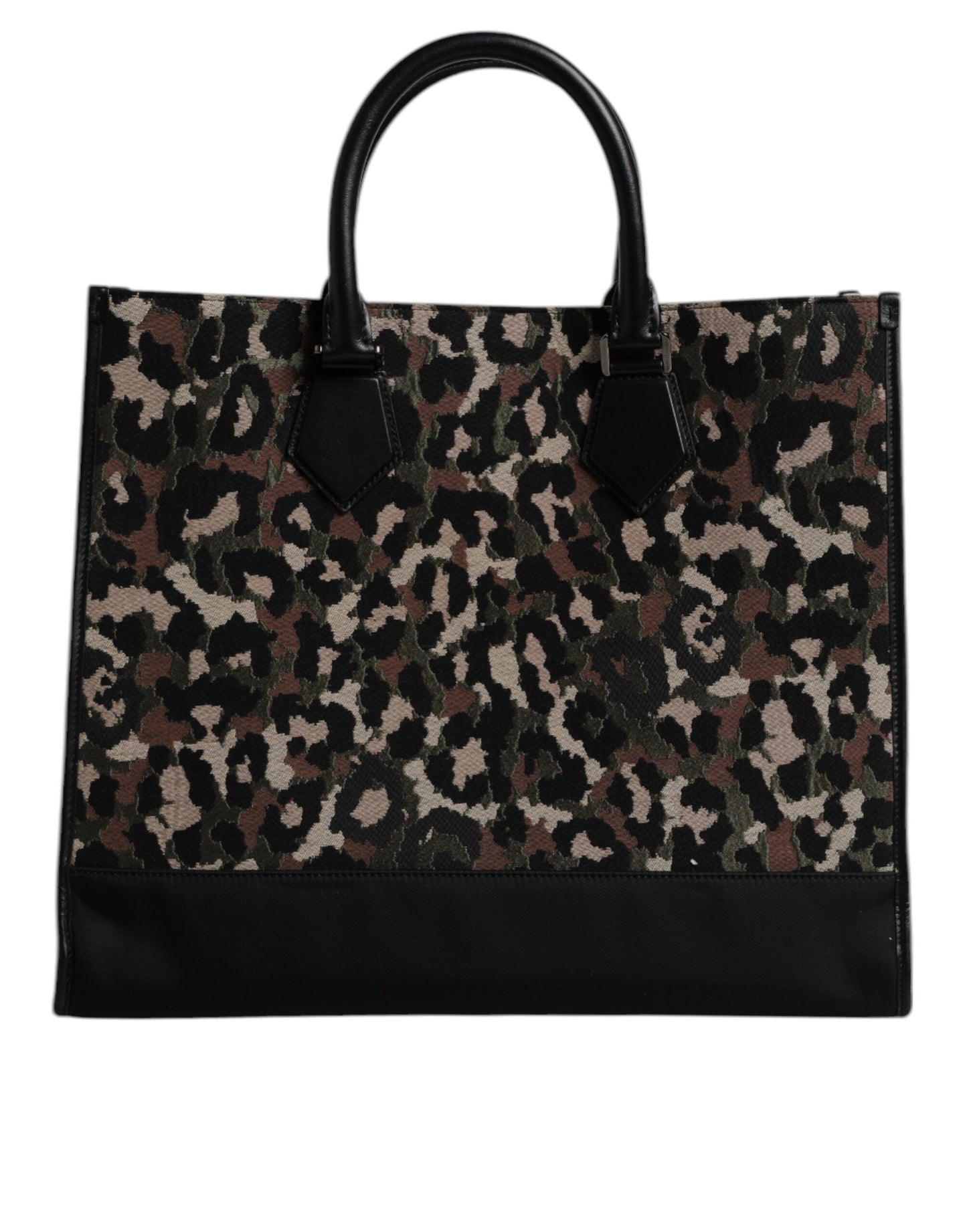 Multicolor Leopard Shopping Tote Shoulder Bag
