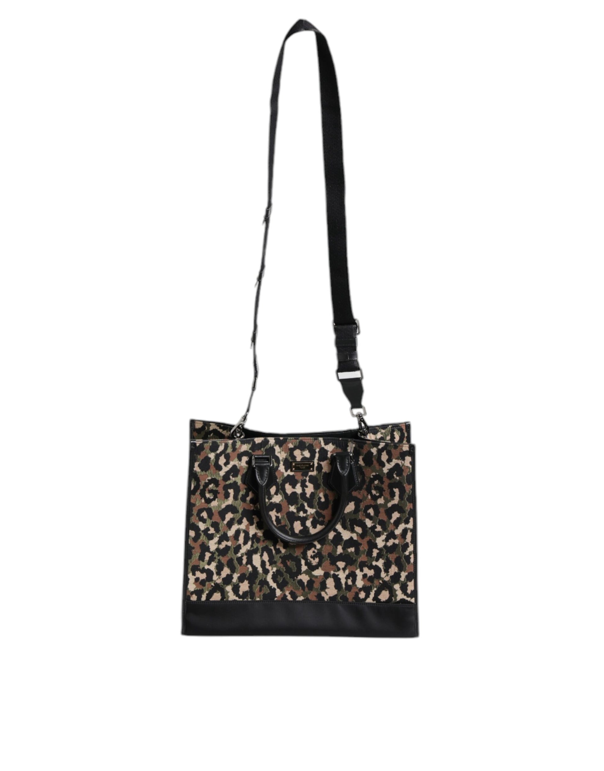 Multicolor Leopard Shopping Tote Shoulder Bag