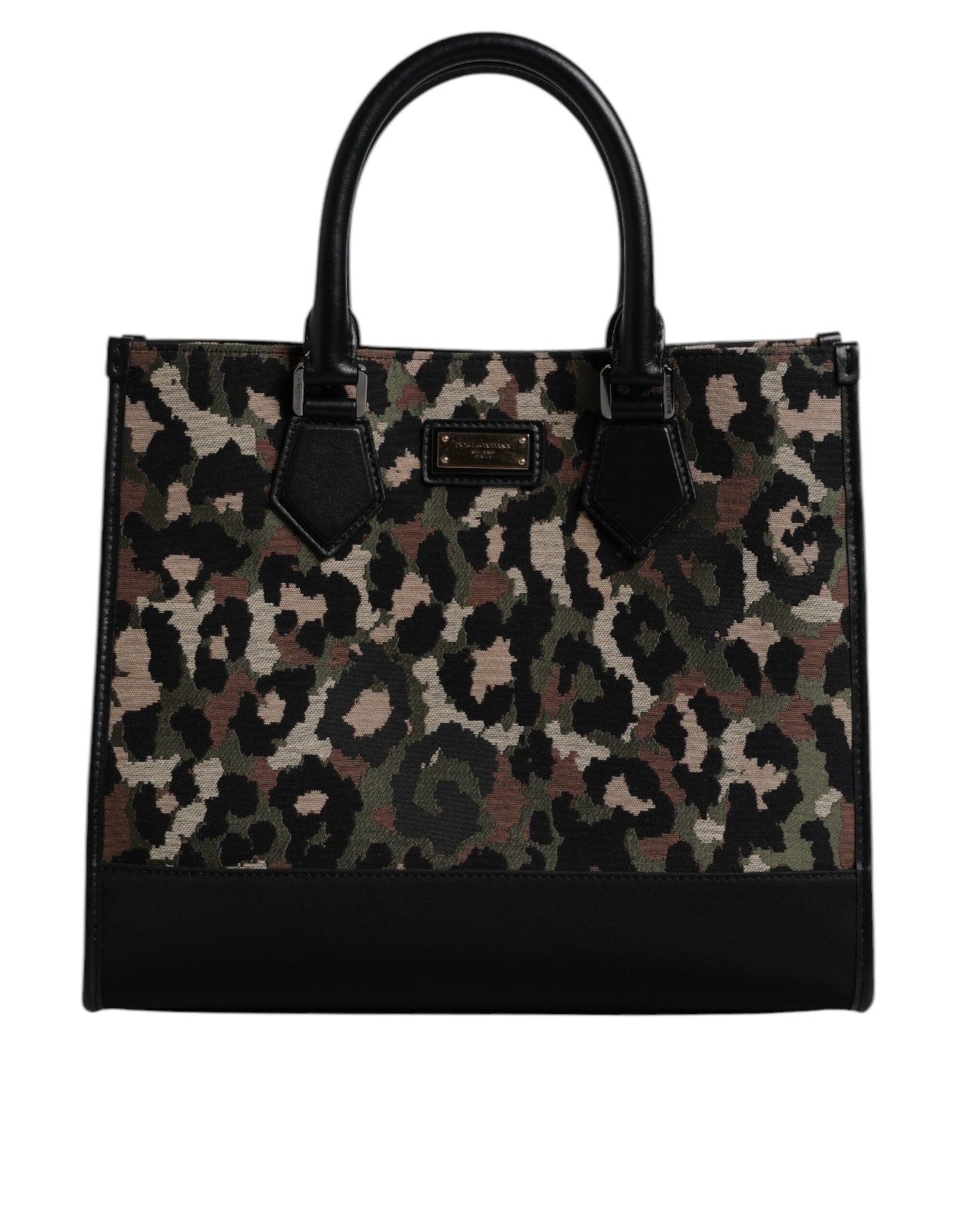 Multicolor Leopard Shopping Tote Shoulder Bag
