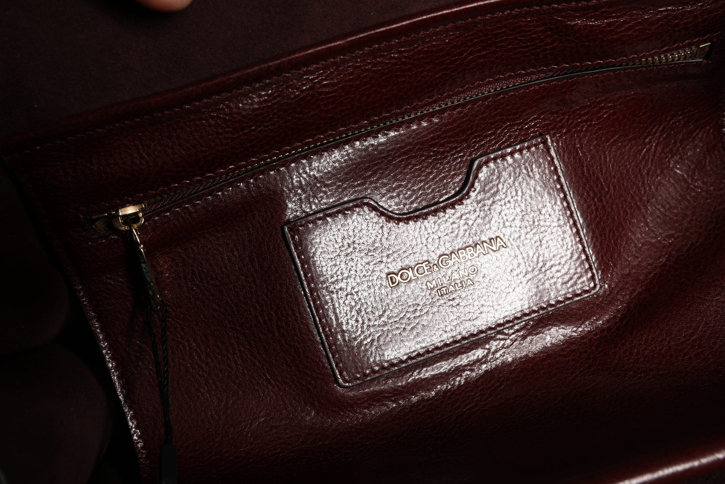 Brown Leopard Leather Shoulder Strap Tote Bag