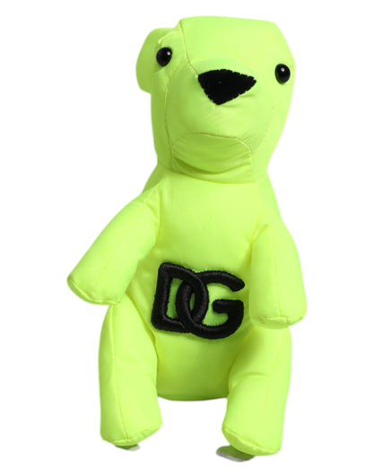 Green Bear Embroidered Logo Keychain Clasp Keyring