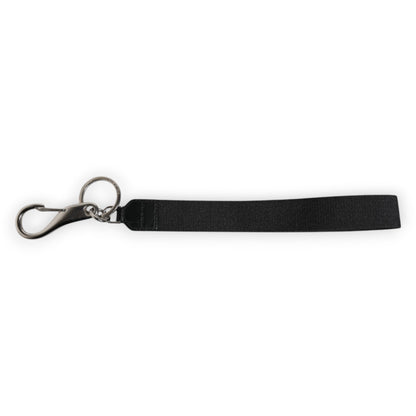 Black Nylon Logo DG Crown Men's Holder Keychain Keyring
