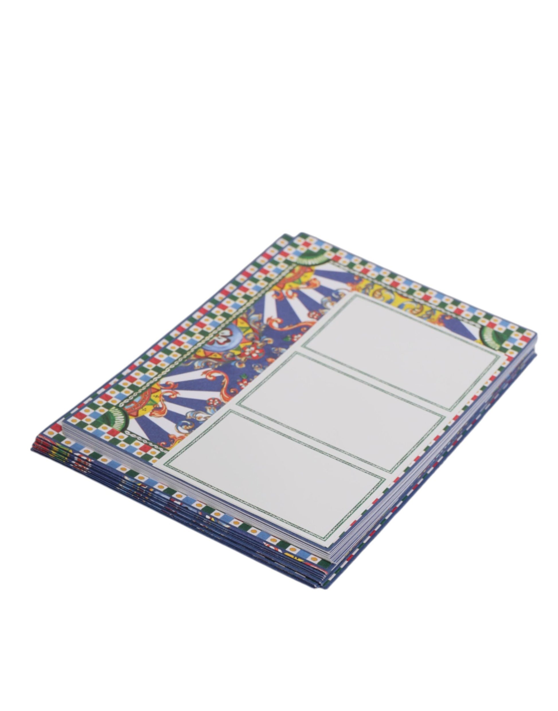 Multicolor Carretto Siciliano Envelope Post Card Holder
