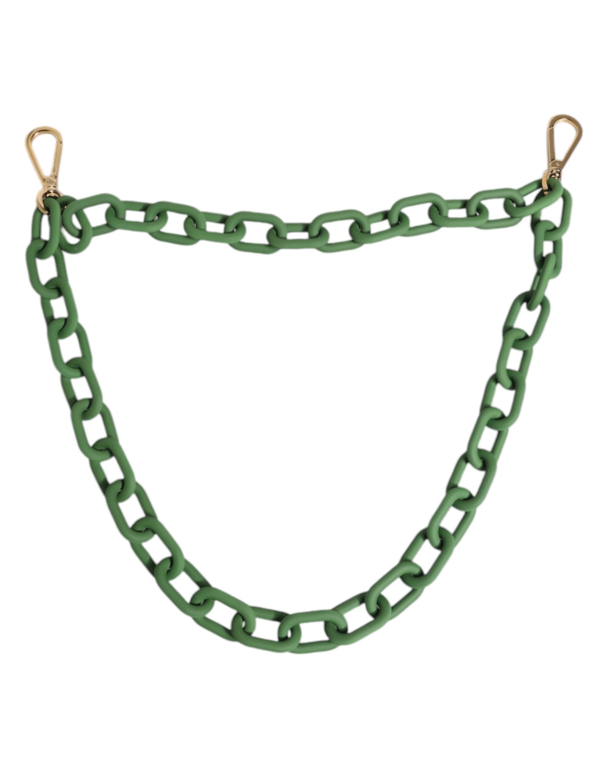 Green Plexy Acrylic Chunky Gold Hardware Wallet Chain