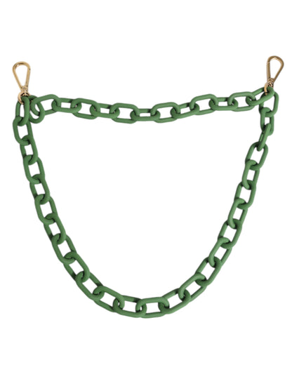 Green Plexy Acrylic Chunky Gold Hardware Wallet Chain