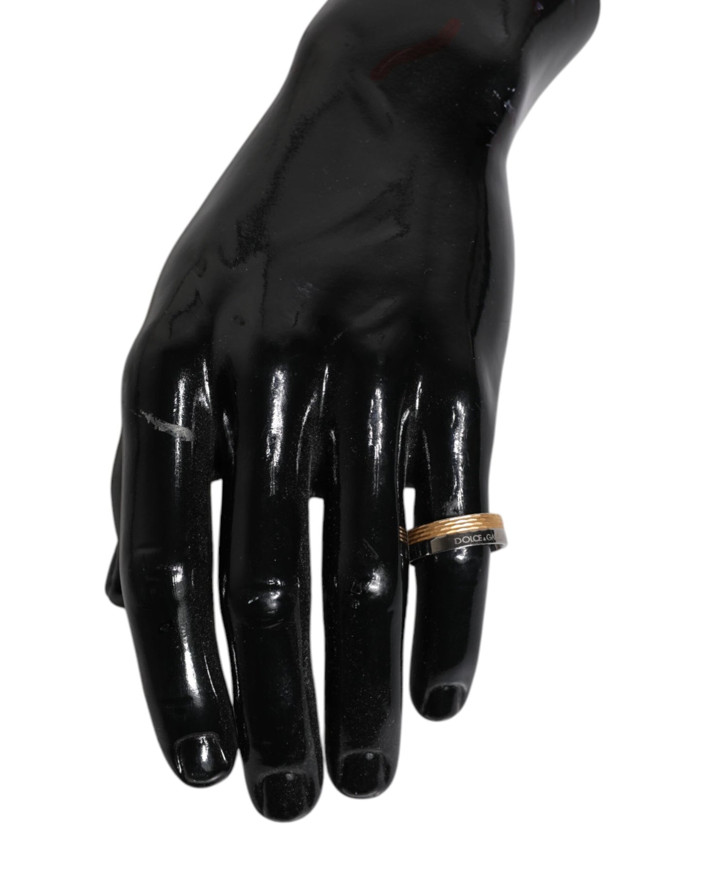 Gold Silver Tone Real Brass DG Logo Ring