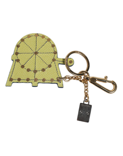 Multicolor Gold Tone Carretto Keychain Keyring
