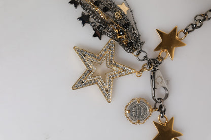 Silver Gold Brass Embellished Waist Chain Belt