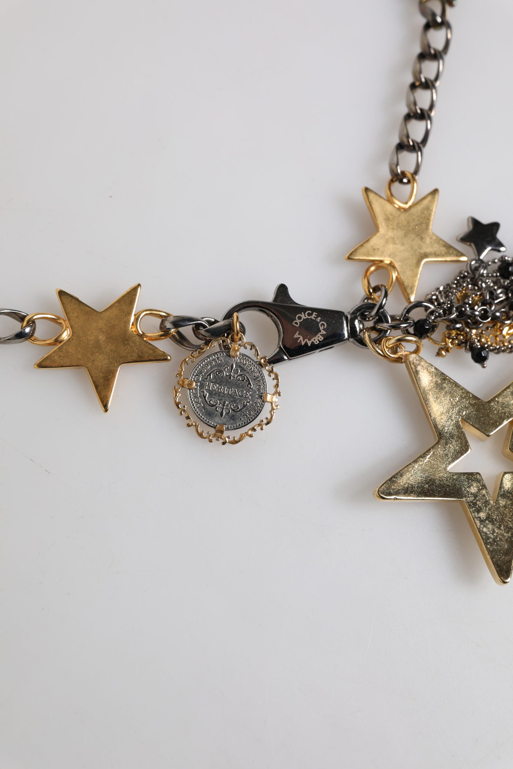 Silver Gold Brass Embellished Waist Chain Belt