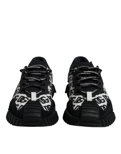 Black Logo Lace Up Low Top NS1 Sneakers Shoes