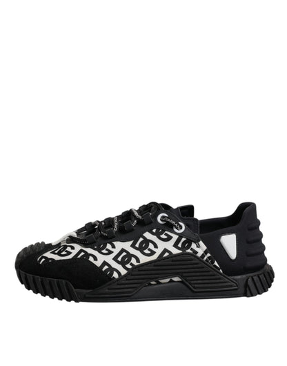 Black Logo Lace Up Low Top NS1 Sneakers Shoes