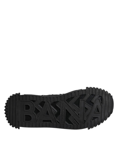 Black Logo Lace Up Low Top NS1 Sneakers Shoes