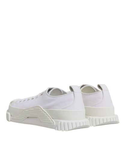 White Leather Low Top NS1 Sneakers Shoes