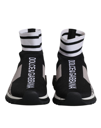 Black Gray Sorrento Socks Women Sneakers Shoes