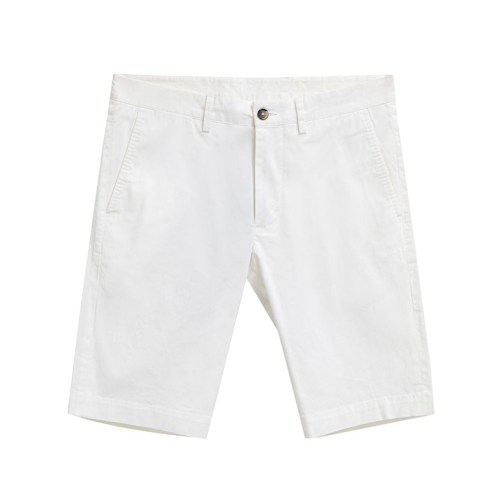 White Cotton Bermuda Shorts