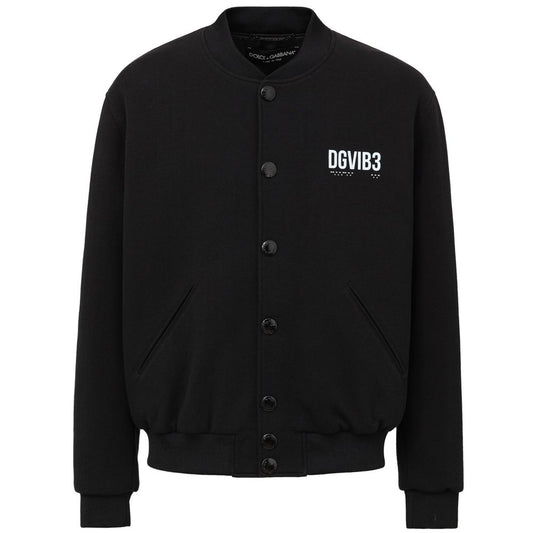 Black Viscose Bomber