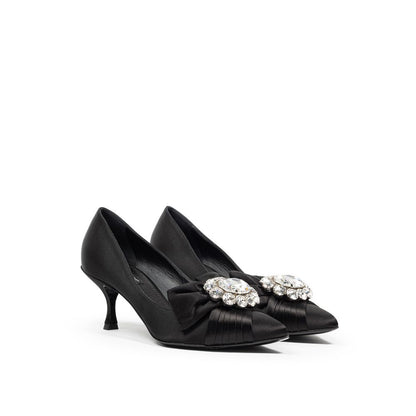 Black Viscose Pumps