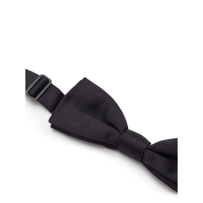 Black Silk Bowtie