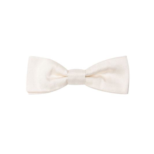 White Silk Bowtie