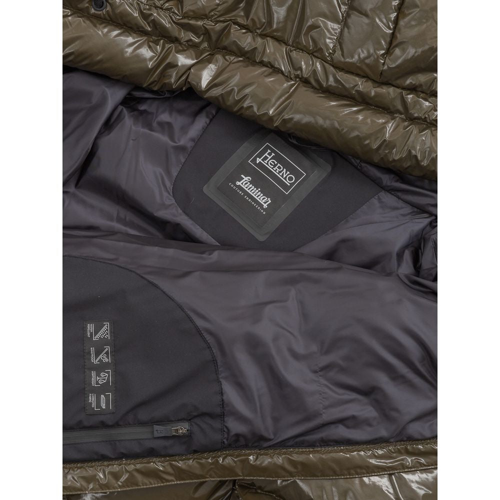 Chaquetas y abrigos de poliamida verde