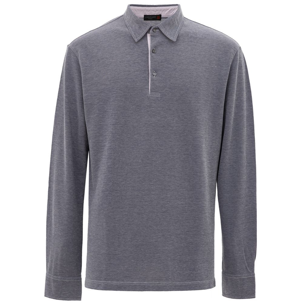 Polo de algodón azul