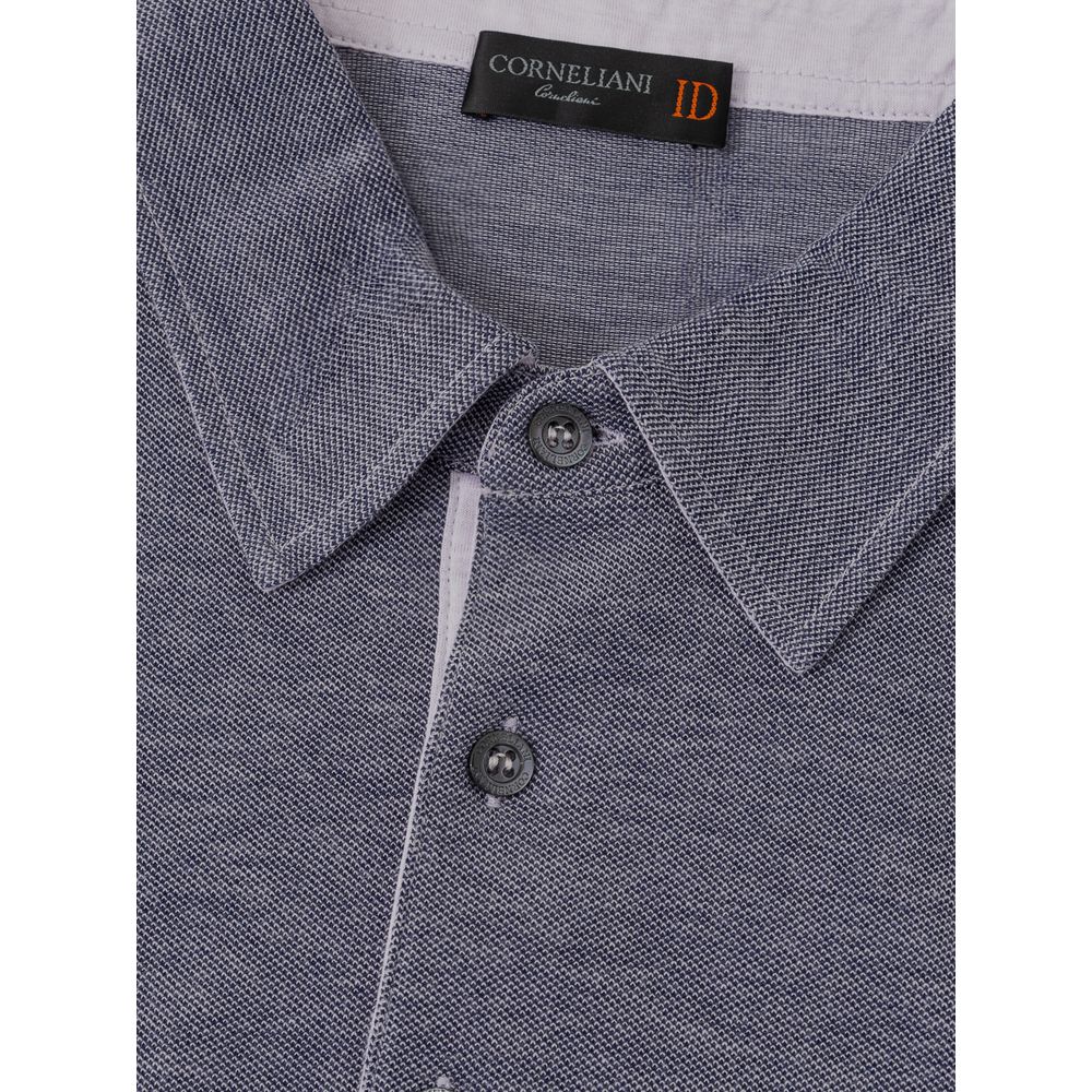 Polo de algodón azul