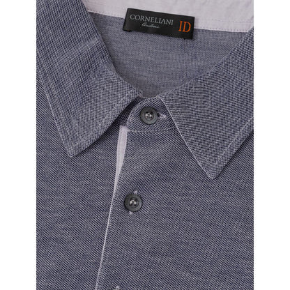 Polo de algodón azul