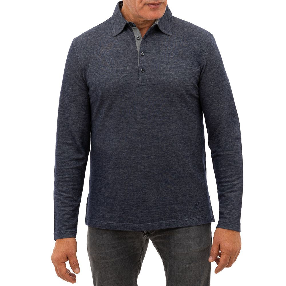 Polo de lana azul