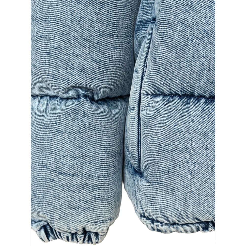 Blaue Polyesterjacken und -mäntel