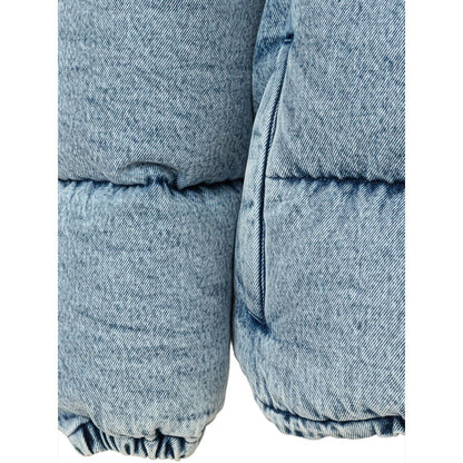 Blaue Polyesterjacken und -mäntel