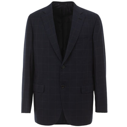 Blazer de lana azul