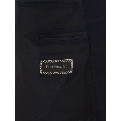Blazer de lana azul